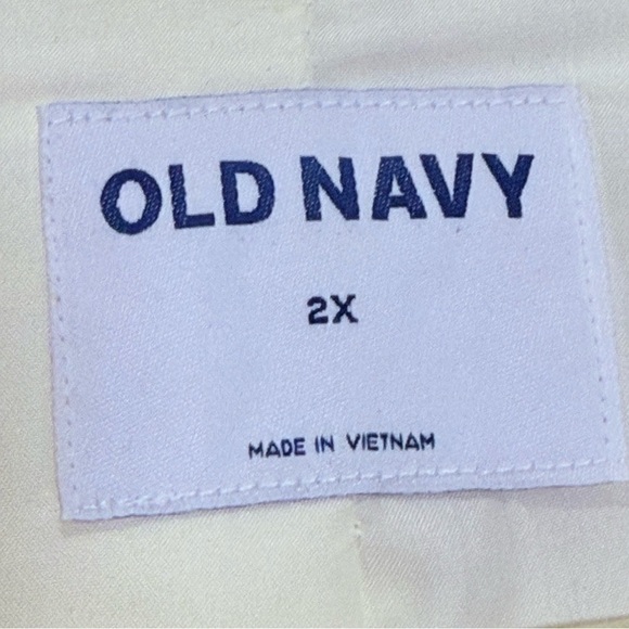 Old Navy Double-Breasted Linen-Blend Blazer 2X - Picture 5 of 6